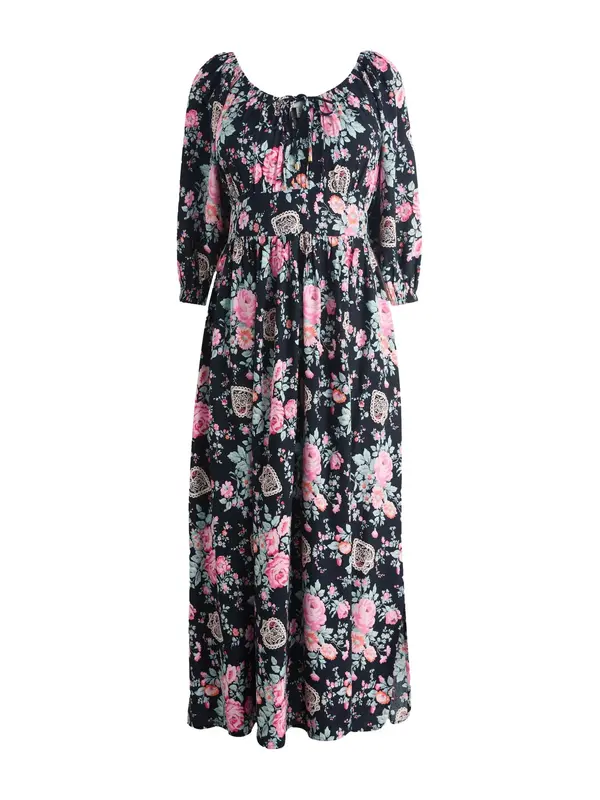 Cath Kidston Cath Kidston Haljina  pastelno zelena / roza / crna / prljavo bijela