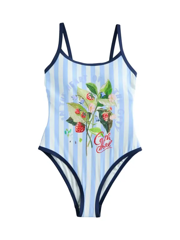 Cath Kidston Cath Kidston Jednodijelni kupaći kostim  mornarsko plava / svijetloplava / zelena / bijela