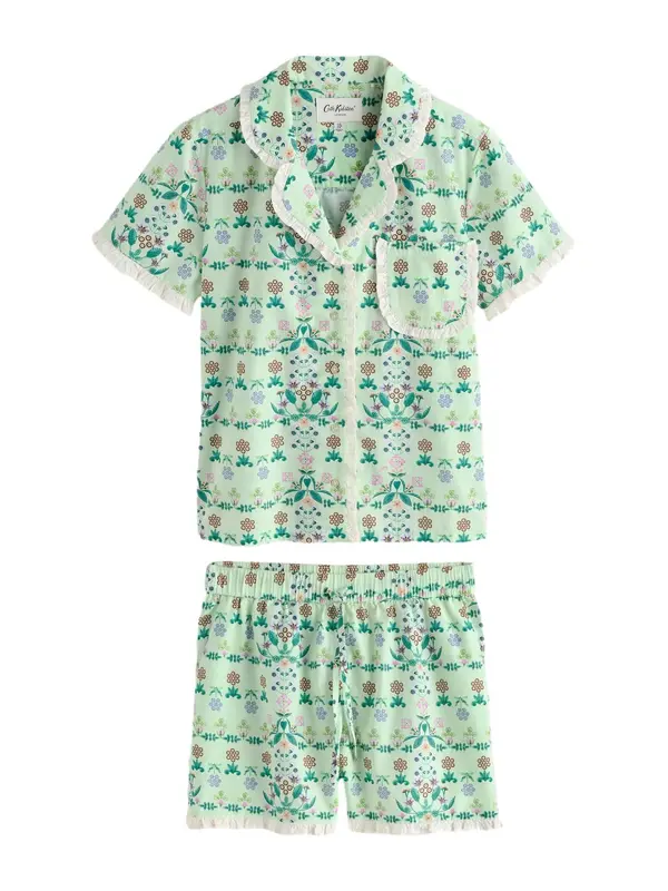 Cath Kidston Cath Kidston Kratke hlače za spavanje  menta / kraljevski zelena / orhideja bijela / bijela