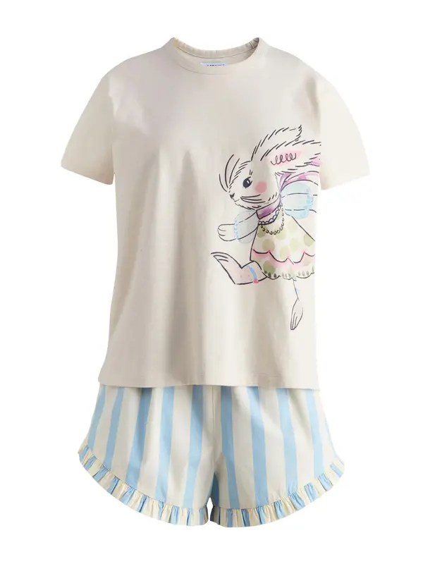 Cath Kidston Cath Kidston Kratke hlače za spavanje  svijetlobež / svijetloplava / ljubičasta / crna
