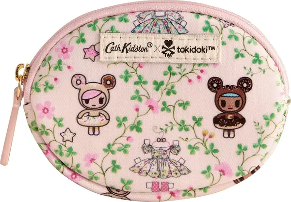 Cath Kidston Cath Kidston Novčanik 'Tokidoki'  ecru/prljavo bijela / tamno smeđa / zelena / crna