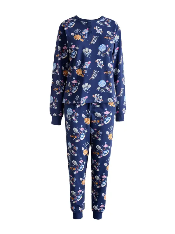 Cath Kidston Cath Kidston Pidžama  plava / mornarsko plava / tamno narančasta / bijela