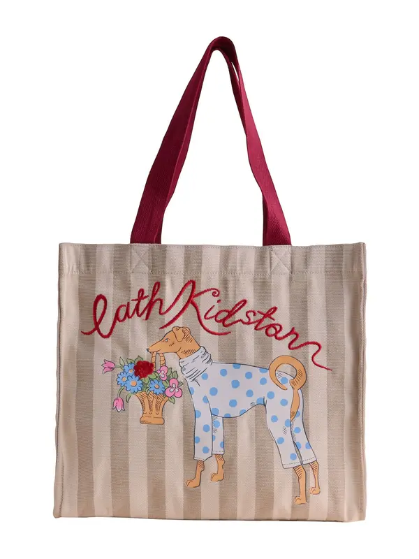 Cath Kidston Cath Kidston Shopper torba  svijetlobež / nebesko plava / kaki / rubin crvena
