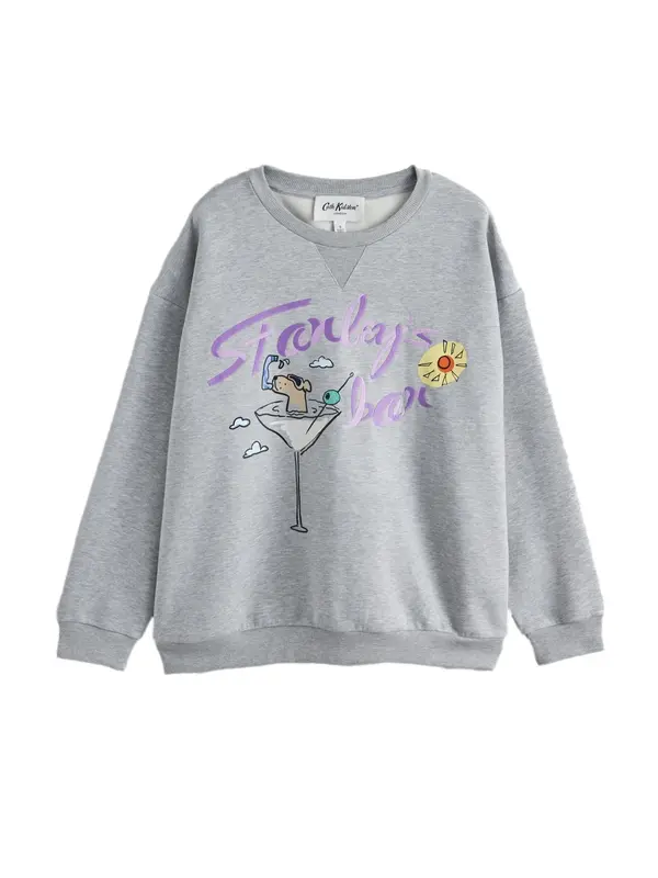 Cath Kidston Cath Kidston Sweater majica 'Stanley'  žuta / siva / lavanda / crna