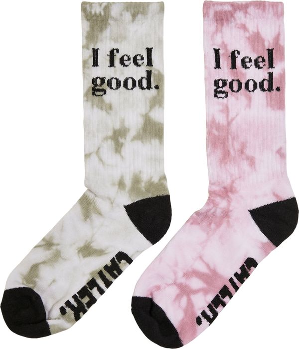 Cayler & Sons Cayler & Sons Čarape 'Feelin Good'  svijetlosiva / kaki / rosé / crna