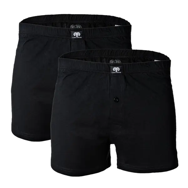 CECEBA CECEBA Bokserice 'Shorts 2er Pack'  crna