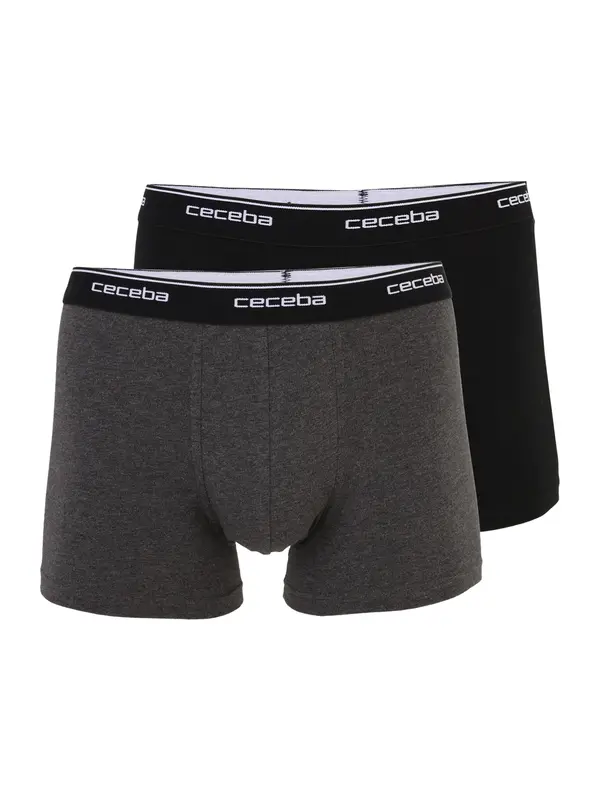CECEBA CECEBA Bokserice  siva melange / crna / bijela