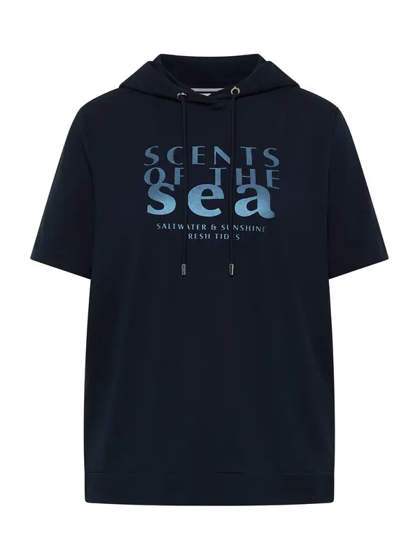 CECIL CECIL Sweater majica 'Scents Of The Sea'  mornarsko plava / noćno plava