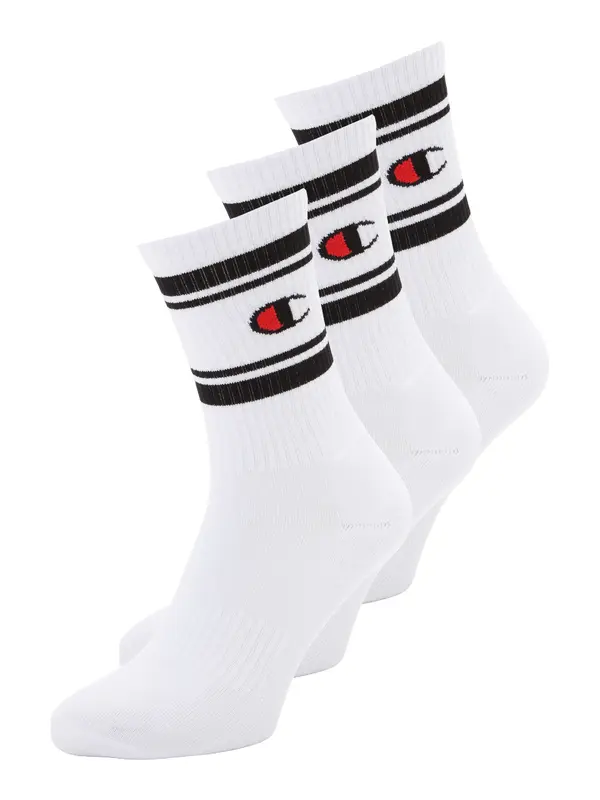 Champion Authentic Athletic Apparel Champion Authentic Athletic Apparel Čarape  crvena / crna / bijela