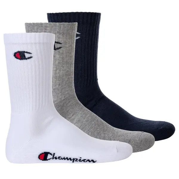 Champion Authentic Athletic Apparel Champion Authentic Athletic Apparel Čarape  morsko plava / siva / crvena / bijela