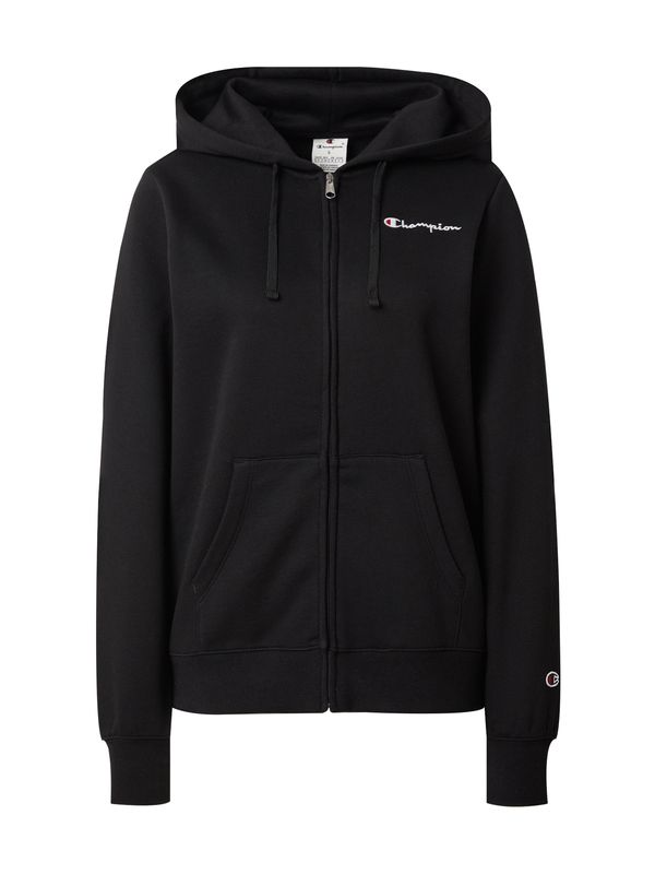 Champion Authentic Athletic Apparel Champion Authentic Athletic Apparel Gornji dio trenirke  crna / bijela