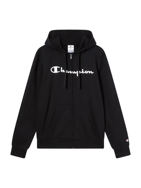Champion Authentic Athletic Apparel Champion Authentic Athletic Apparel Gornji dio trenirke  crna / bijela
