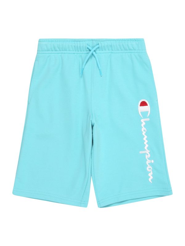 Champion Authentic Athletic Apparel Champion Authentic Athletic Apparel Hlače 'ICONS'  akvamarin / krvavo crvena / bijela