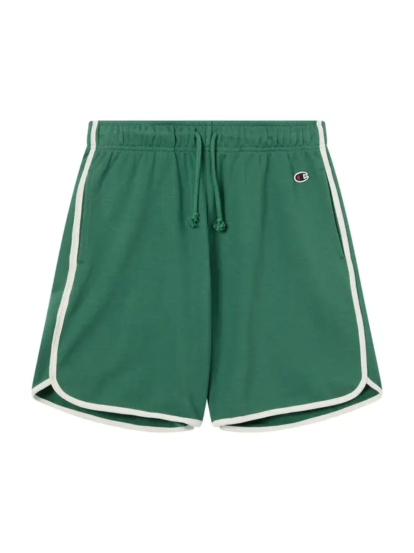 Champion Authentic Athletic Apparel Champion Authentic Athletic Apparel Hlače  zelena / bijela