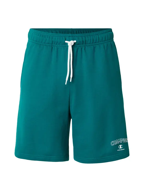 Champion Authentic Athletic Apparel Champion Authentic Athletic Apparel Hlače  zelena / bijela