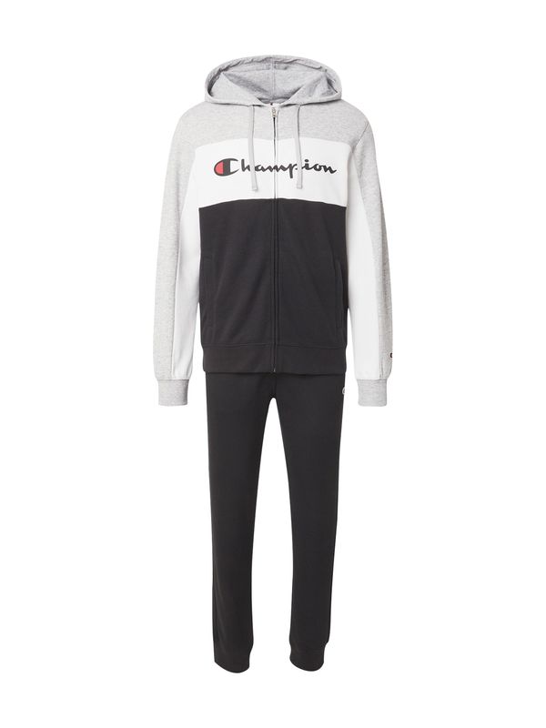 Champion Authentic Athletic Apparel Champion Authentic Athletic Apparel Jogging komplet  siva melange / krvavo crvena / crna / bijela