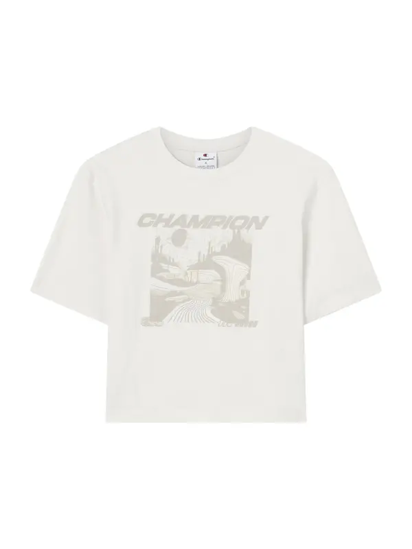 Champion Authentic Athletic Apparel Champion Authentic Athletic Apparel Majica  bež siva / bijela