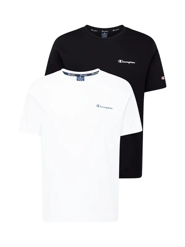 Champion Authentic Athletic Apparel Champion Authentic Athletic Apparel Majica  crna / bijela
