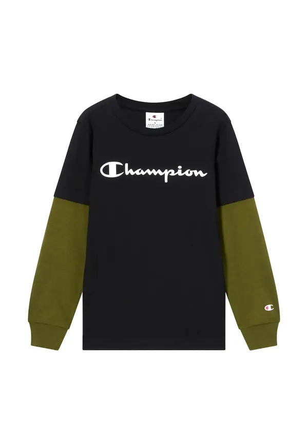 Champion Authentic Athletic Apparel Champion Authentic Athletic Apparel Majica  maslinasta / crna / bijela