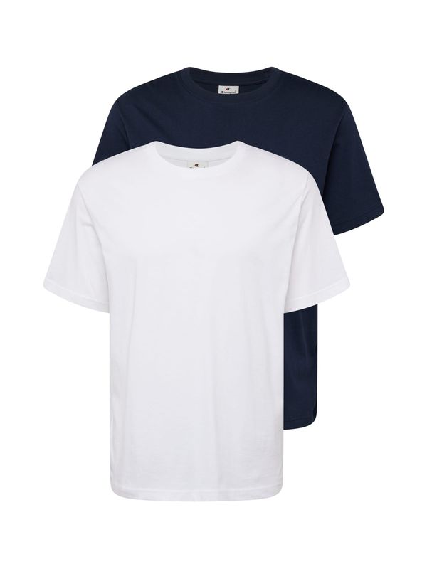 Champion Champion Authentic Athletic Apparel Majica  morsko plava / bijela