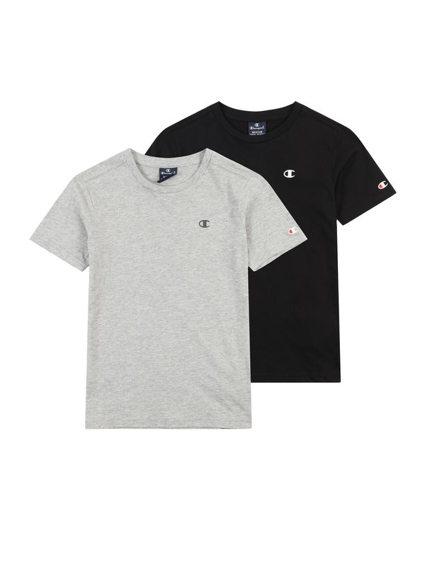Champion Champion Authentic Athletic Apparel Majica  svijetlosiva / vatreno crvena / crna / bijela