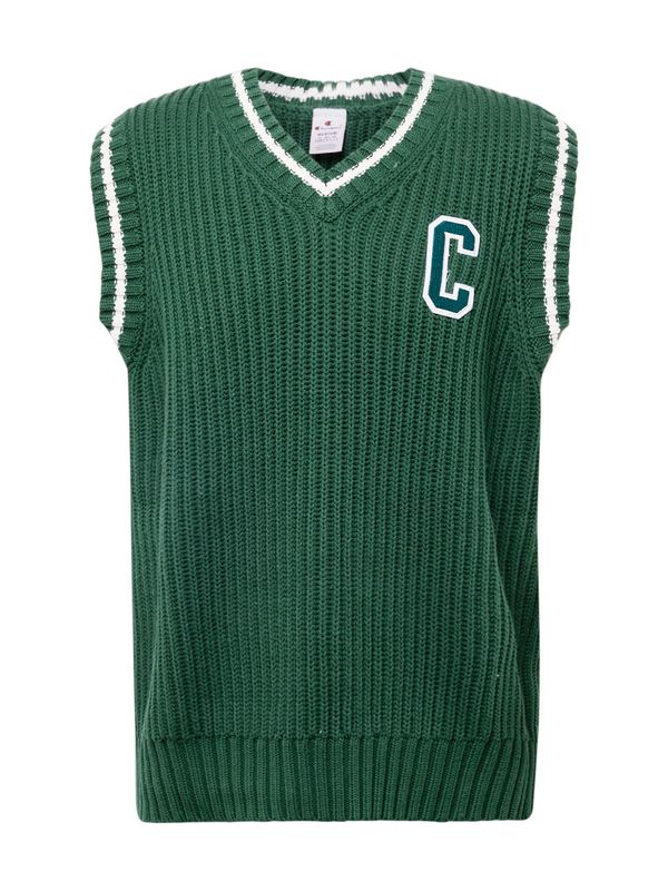 Champion Authentic Athletic Apparel Champion Authentic Athletic Apparel Pleteni prsluk  smaragdno zelena / bijela