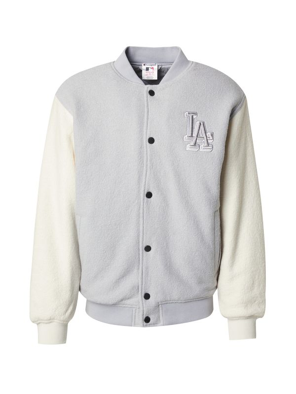 Champion Authentic Athletic Apparel Champion Authentic Athletic Apparel Prijelazna jakna  svijetlosiva / bijela