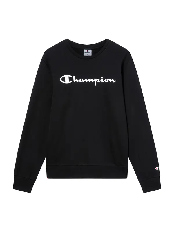 Champion Authentic Athletic Apparel Champion Authentic Athletic Apparel Sweater majica  crna / bijela