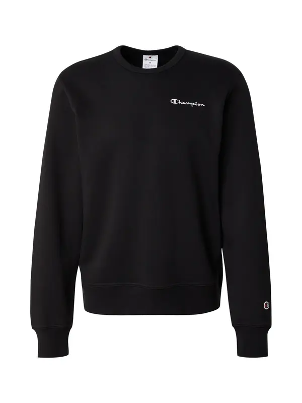 Champion Authentic Athletic Apparel Champion Authentic Athletic Apparel Sweater majica  crna / bijela