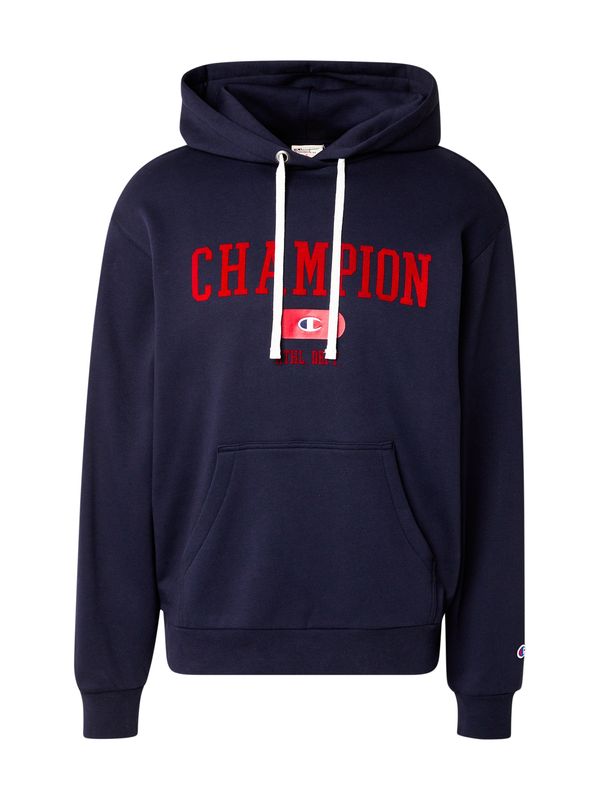 Champion Authentic Athletic Apparel Champion Authentic Athletic Apparel Sweater majica  morsko plava / crvena