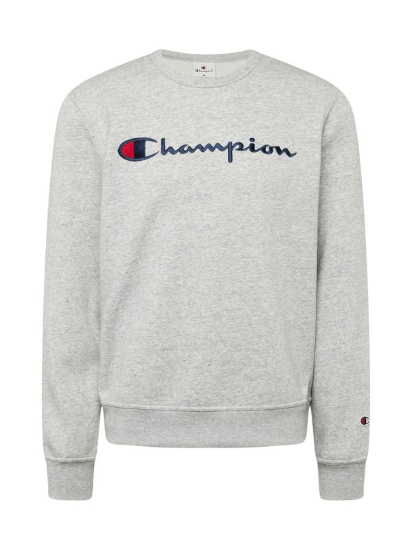 Champion Authentic Athletic Apparel Champion Authentic Athletic Apparel Sweater majica  morsko plava / siva melange / crvena