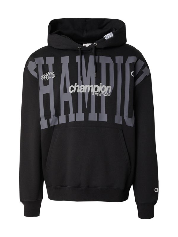 Champion Authentic Athletic Apparel Champion Authentic Athletic Apparel Sweater majica  siva / crna