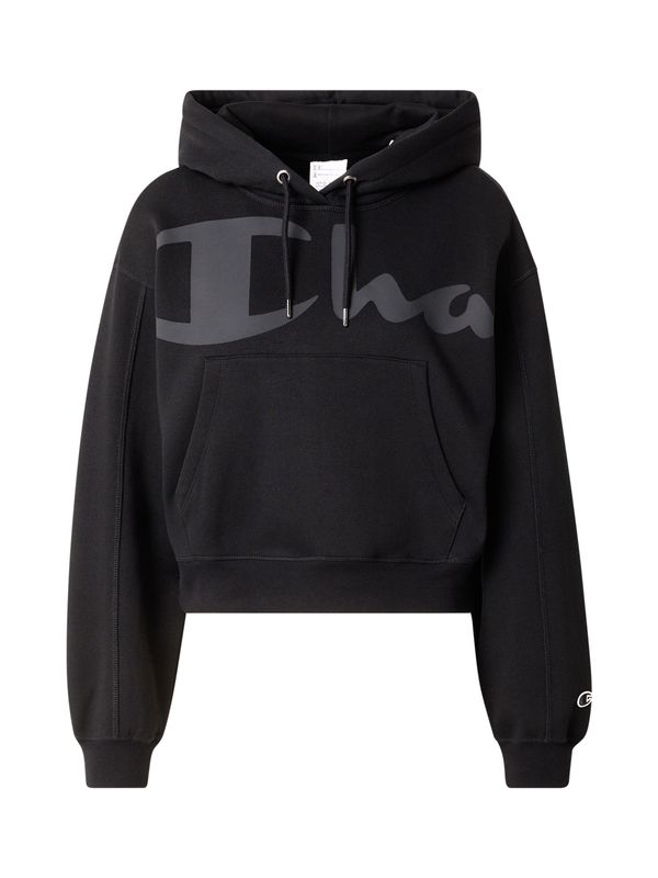 Champion Authentic Athletic Apparel Champion Authentic Athletic Apparel Sweater majica  tamo siva / crna