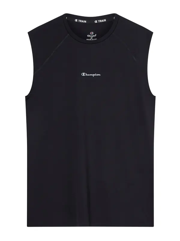 Champion Authentic Athletic Apparel Champion Authentic Athletic Apparel Tehnička sportska majica  crna / bijela
