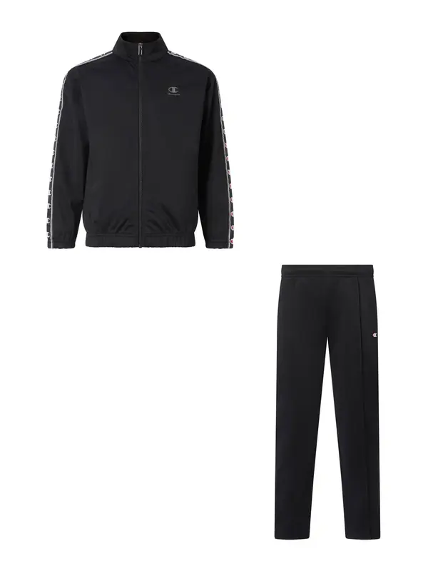 Champion Champion Jogging komplet  crna / bijela