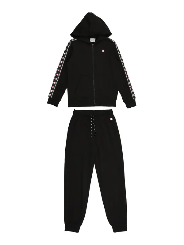 Champion Champion Jogging komplet  crna / bijela