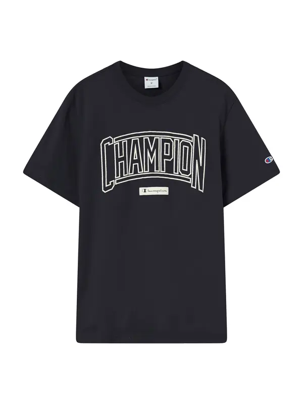 Champion Champion Majica  crna / bijela
