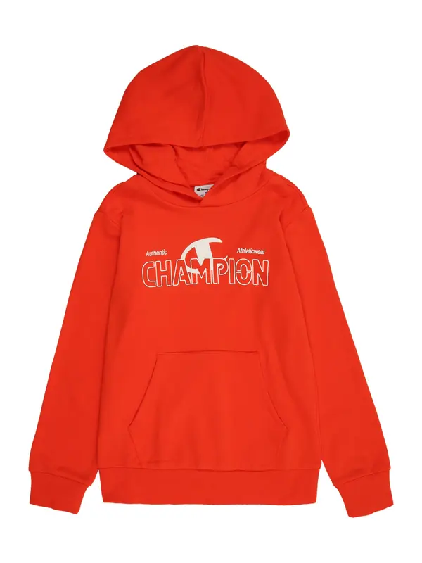 Champion Champion Sweater majica  neonsko crvena / bijela