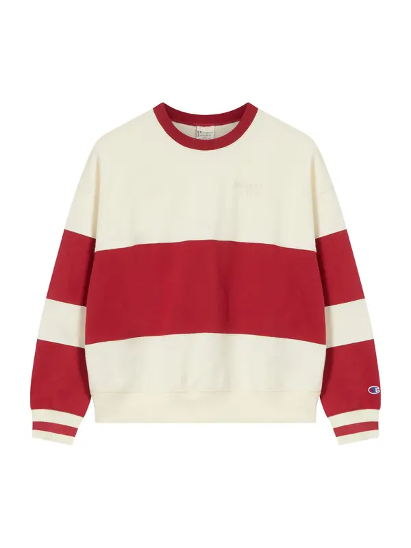 Champion Champion Sweater majica  pastelno žuta / vatreno crvena
