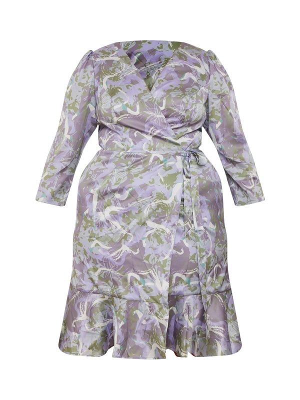 Chi Chi Curve Chi Chi Curve Haljina  siva / kivi zelena / lavanda / bijela