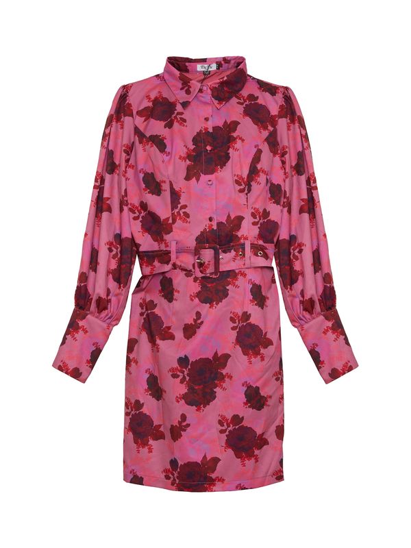 Chi Chi London Chi Chi London Košulja haljina  roza / krvavo crvena