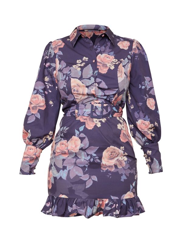 Chi Chi London Chi Chi London Košulja haljina  tamno plava / miks boja