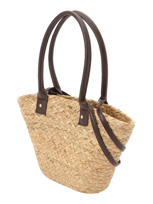 CITA MAASS CITA MAASS Shopper torba 'STRAW BAG'  bež / smeđa