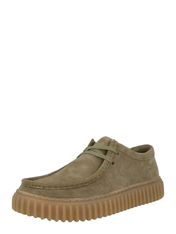 CLARKS CLARKS Cipele na vezanje 'Torhill'  maslinasta
