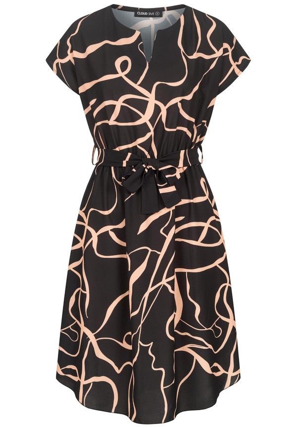 Cloud5ive Cloud5ive Haljina  svijetlonarančasta / crna