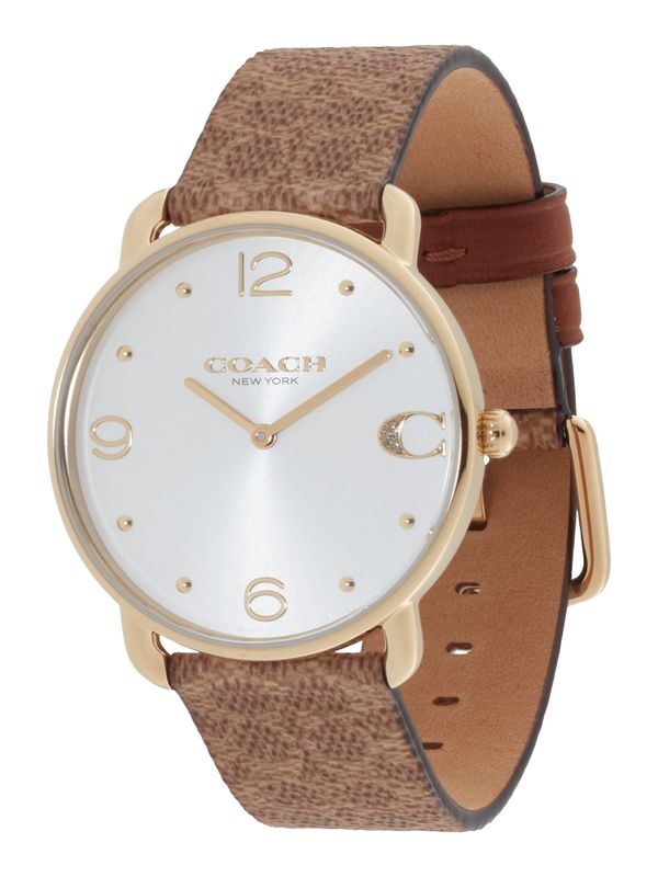 COACH COACH Analogni sat 'Elliot'  smeđa / zlatna