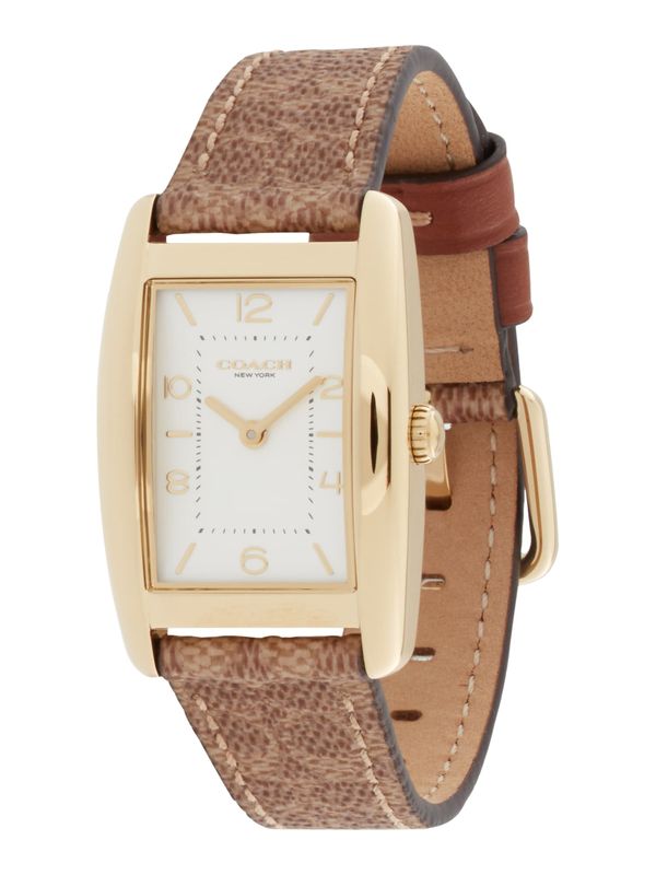 COACH COACH Analogni sat 'Reese'  smeđa / zlatna