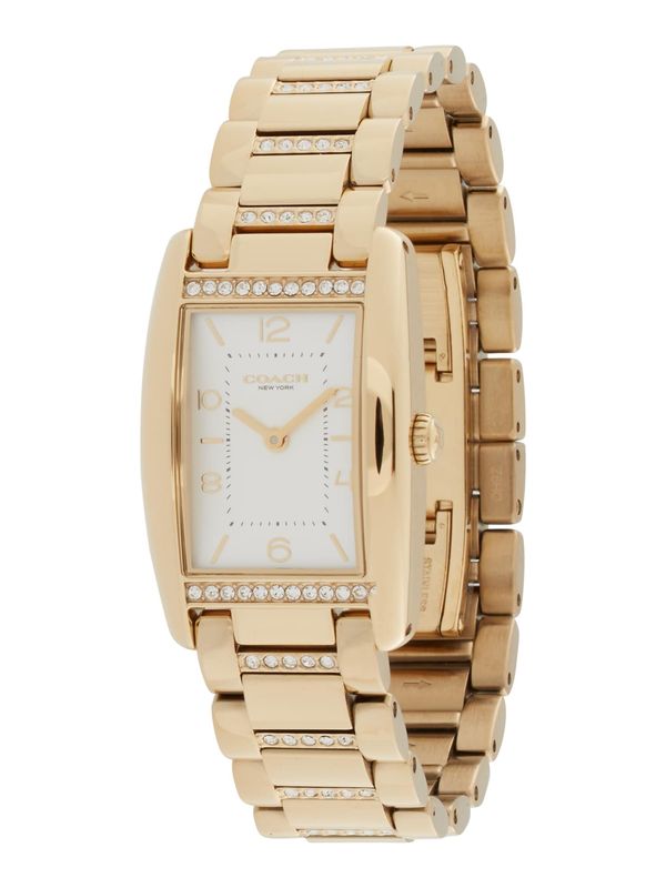 COACH COACH Analogni sat 'Reese'  zlatna / bijela