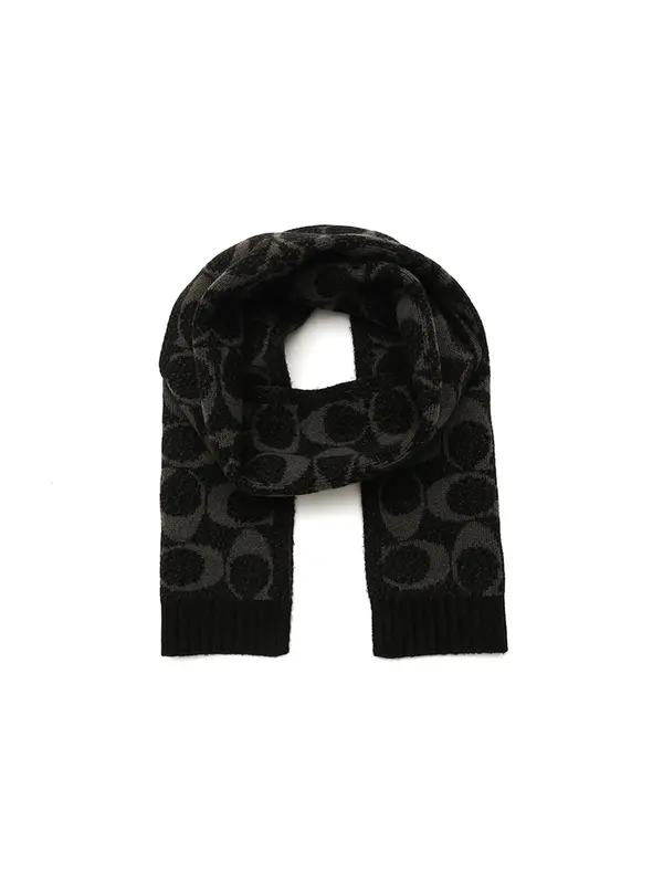 COACH COACH Šal 'JUMBO SIGNATURE C SCARF'  tamno bež / crna