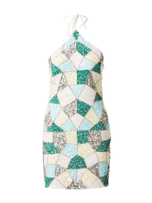 Coast Coast Koktel haljina  svijetloplava / pastelno žuta / zelena / srebro